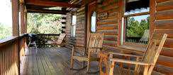 Eureka Springs Arkansas Cabins - Porch Rockers and Swing